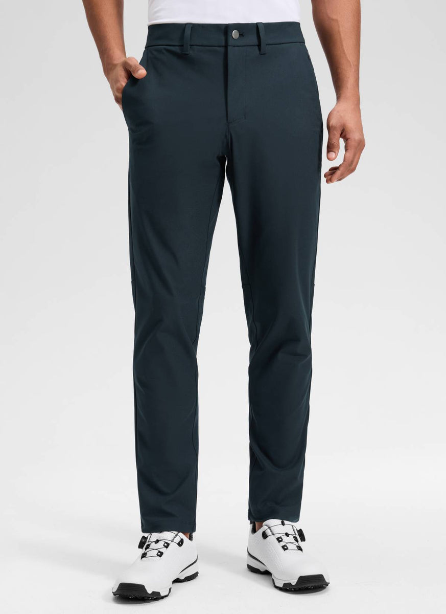 CRZ YOGA Mens Work Classic Fit All-Day Comfort Golf Pants Pockets