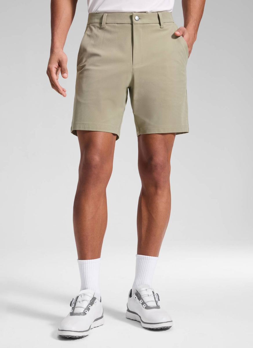 CRZ YOGA Men's Work Classic Fit All-Day Comfort Golf Shorts Pocket