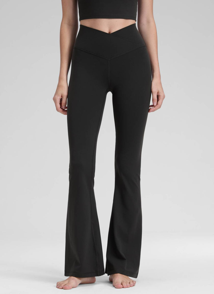 CRZ YOGA Women Butterluxe V Crossover High Waist Flare Leggings 31