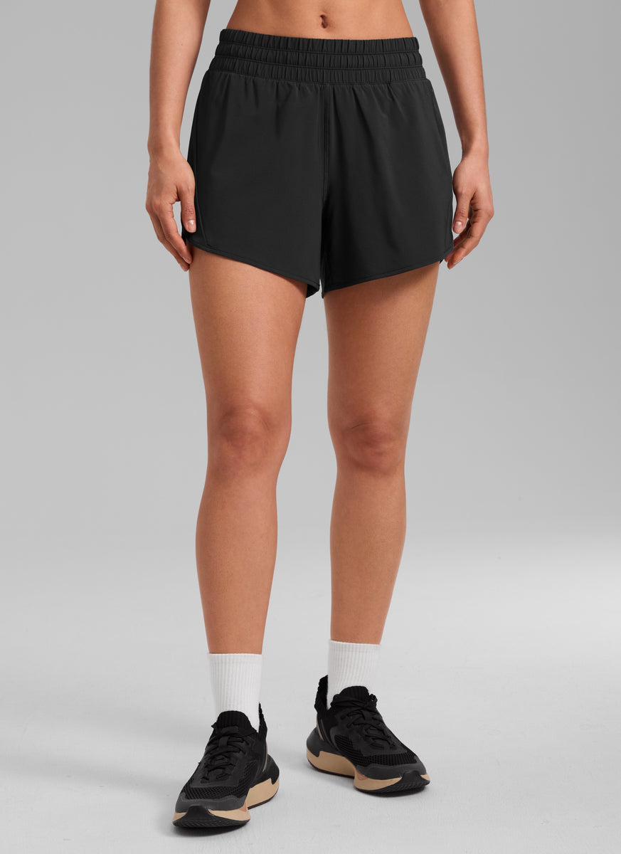 CRZ YOGA Women's Running Mid Rise Feathery-Fit Mesh Liner Shorts 5