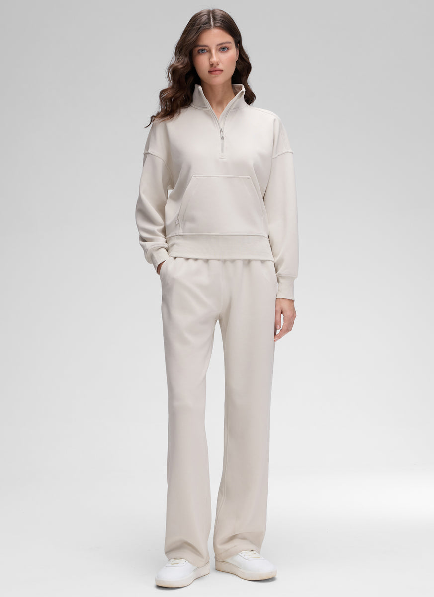 CRZ YOGA Women SoftAura Halfzip Sweatshirt Pullover Long Sleeve