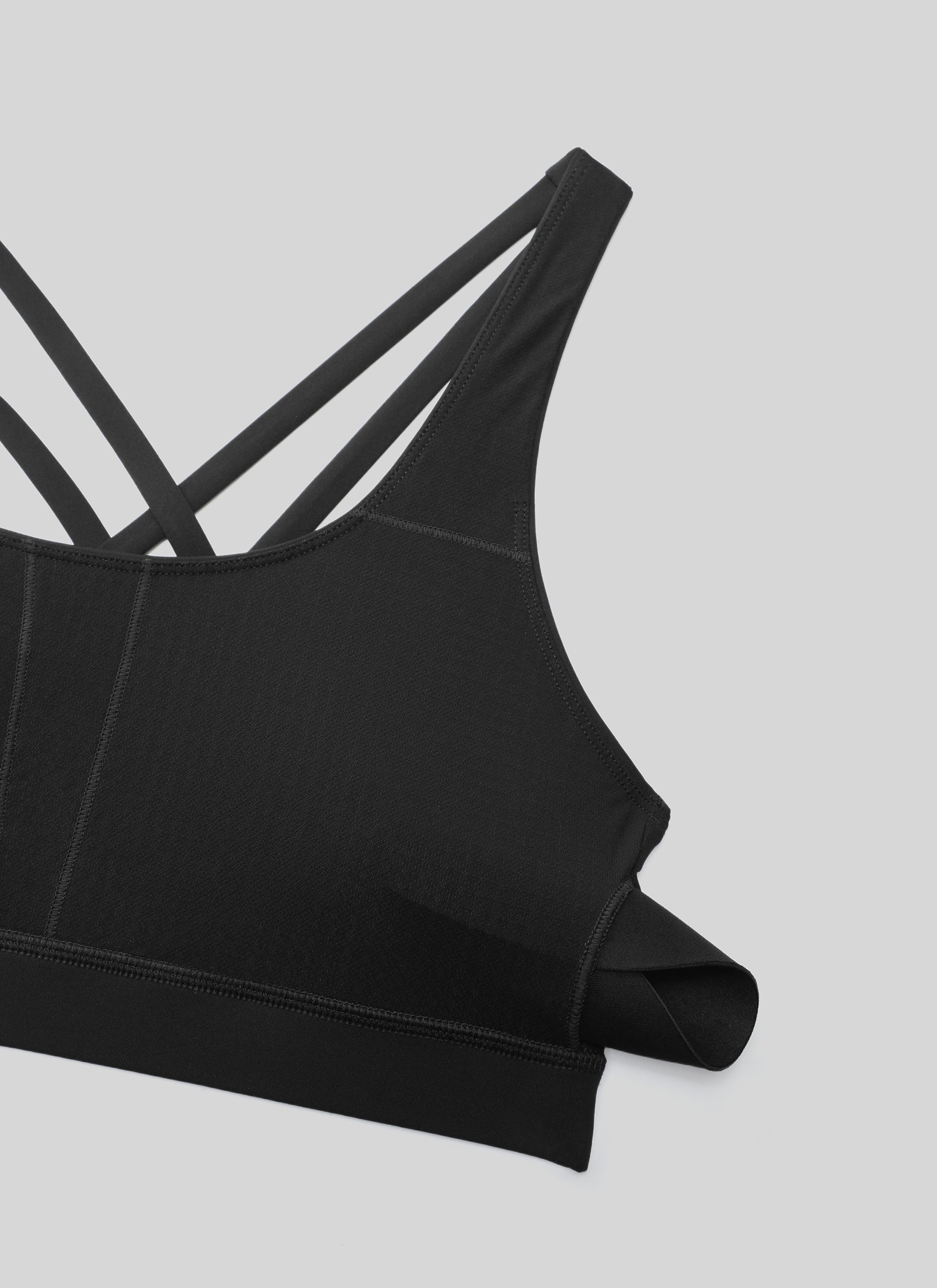 CRZ YOGA Women's Yoga Training Medium Support Nakedfeel Bra Cross