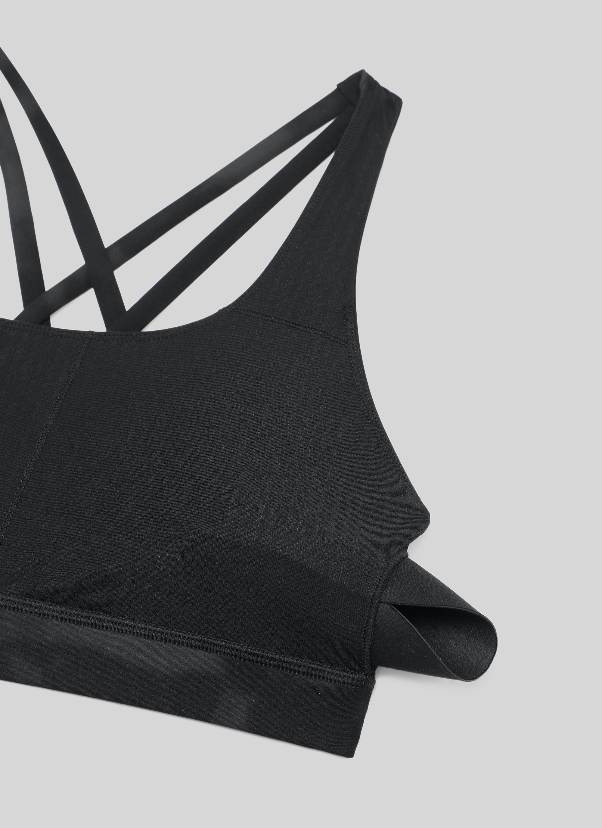 CRZ YOGA Women's Yoga Training Medium Support Nakedfeel Bra Cross