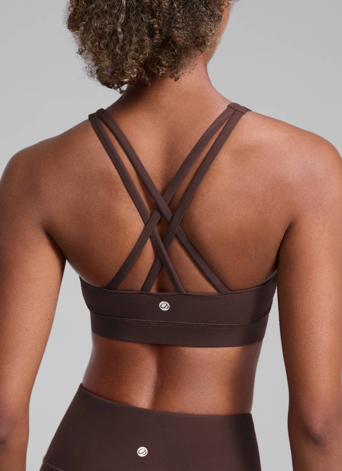 CRZ YOGA Women's Yoga Training Medium Support Nakedfeel Bra Cross
