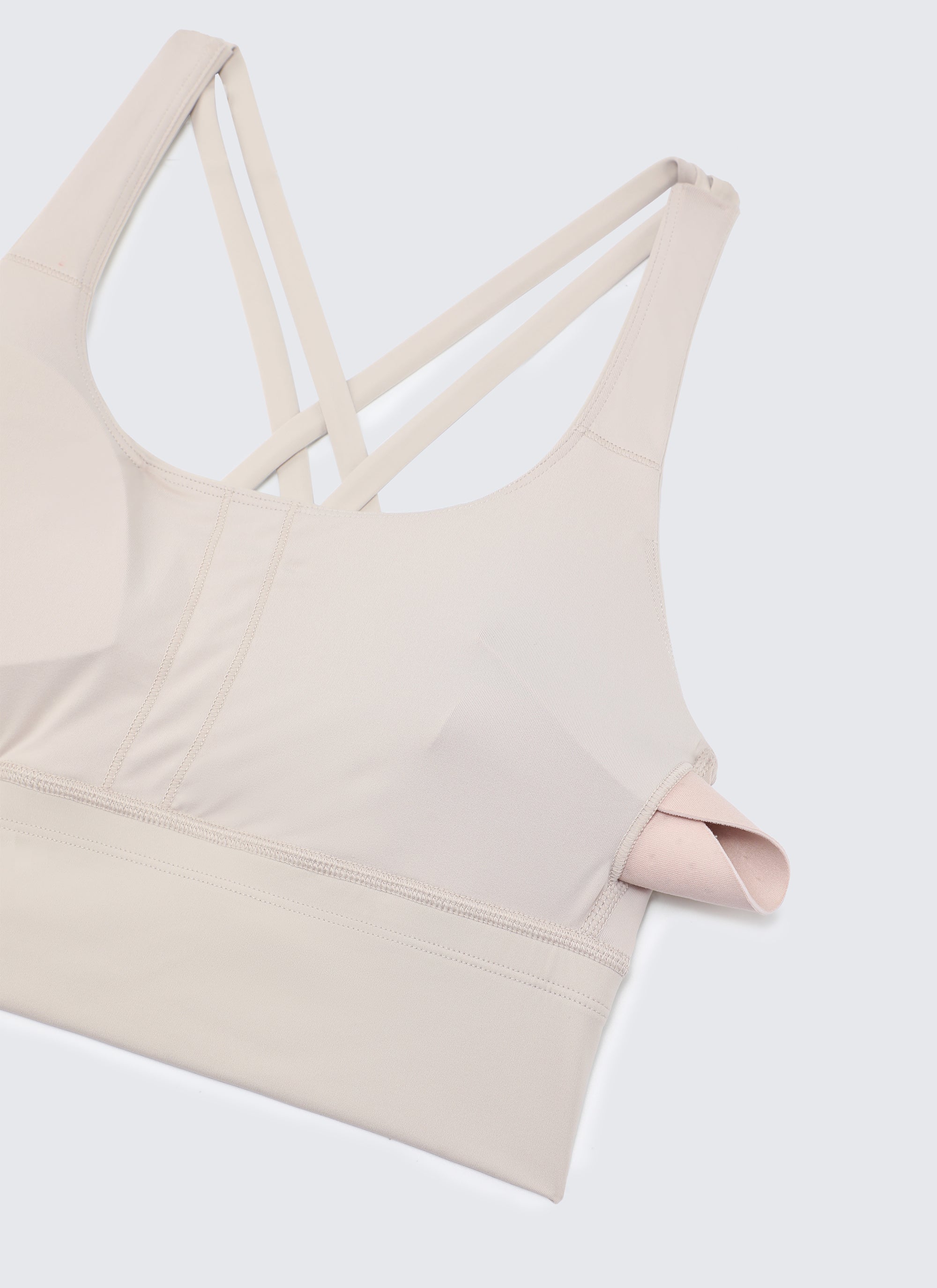 CRZ YOGA Womens Strappy Longline Nakedfeel Training Sports Bra