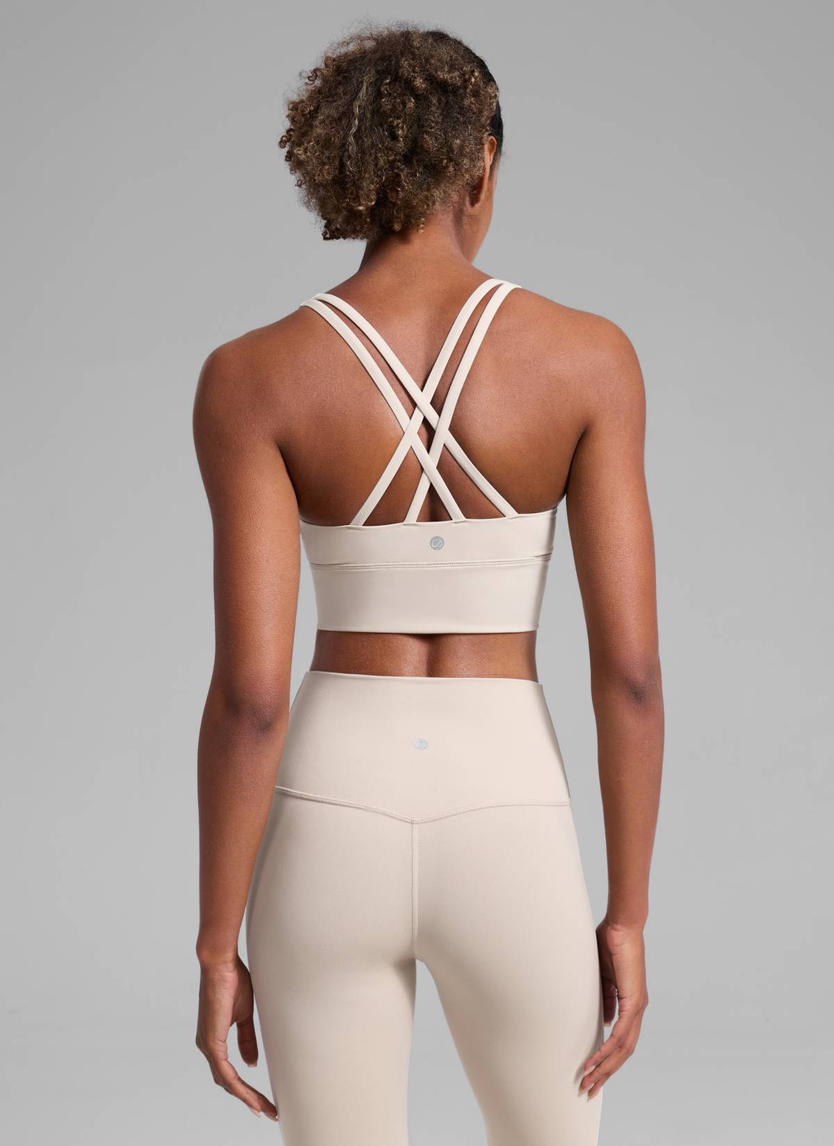 CRZ YOGA Womens Strappy Longline Nakedfeel Training Sports Bra