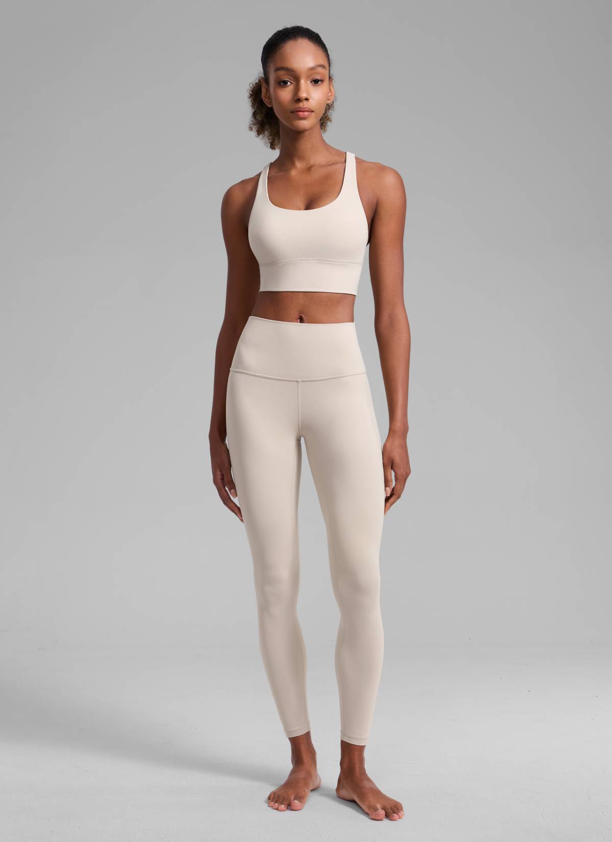 CRZ YOGA Womens Strappy Longline Nakedfeel Training Sports Bra