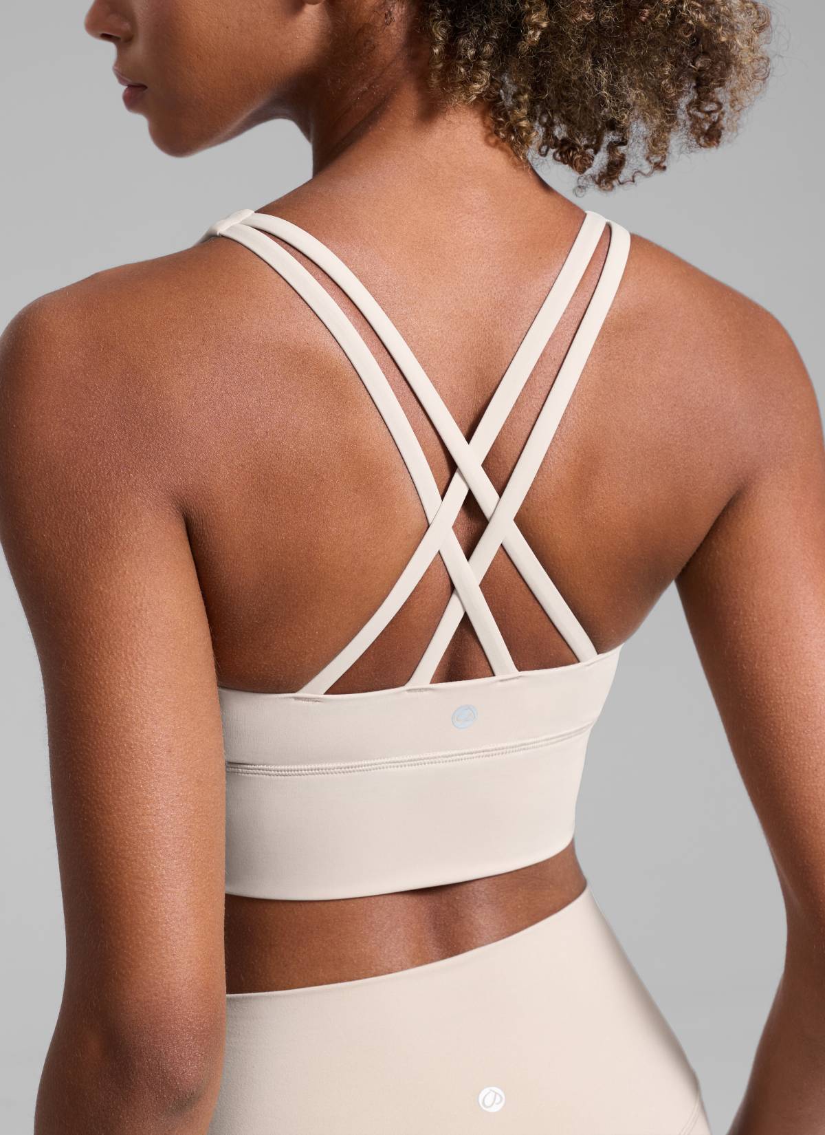 CRZ YOGA Womens Strappy Longline Nakedfeel Training Sports Bra