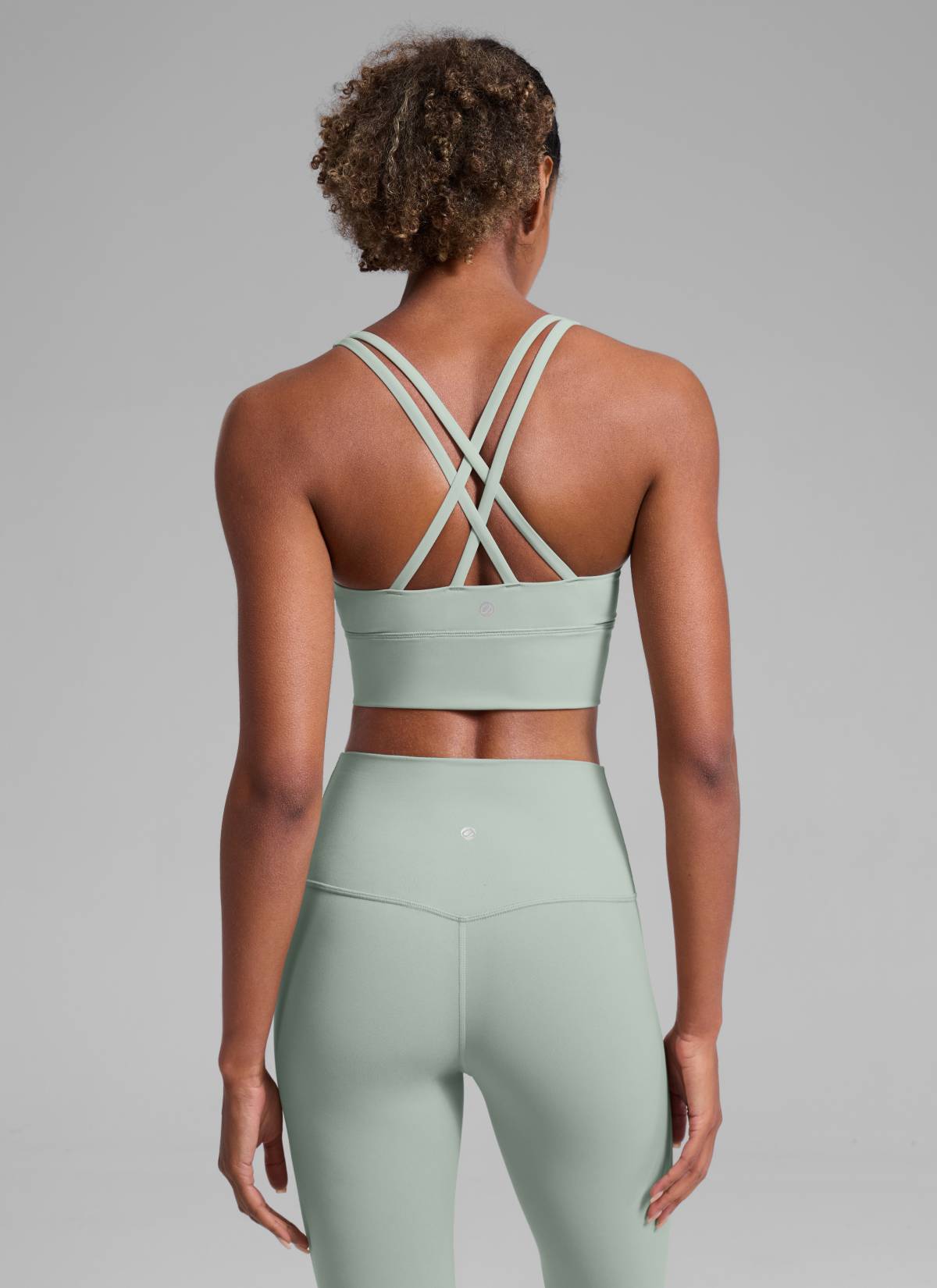 CRZ YOGA Womens Strappy Longline Nakedfeel Training Sports Bra