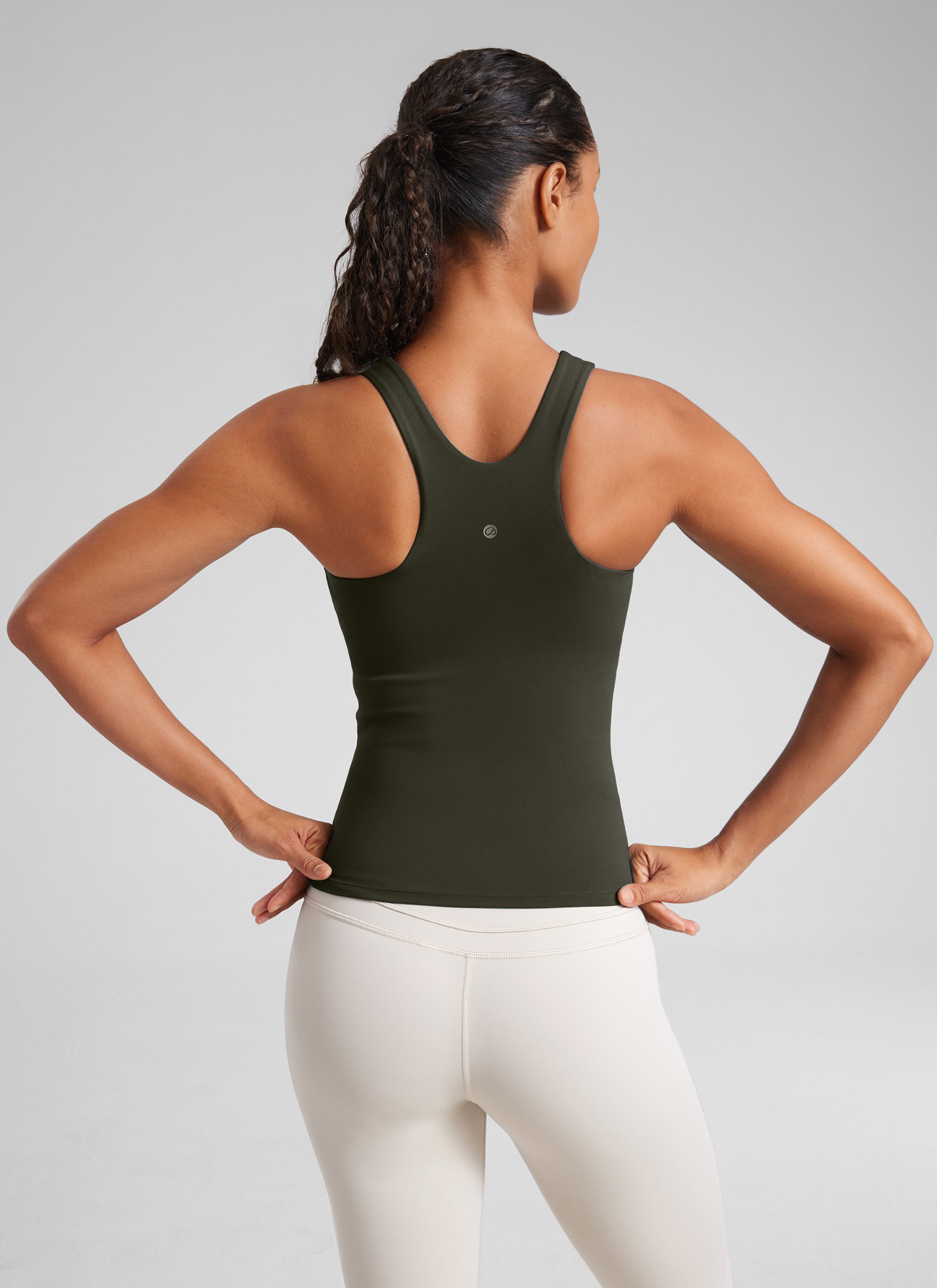 Butterluxe Built in Bra Scoop Neck Tank
