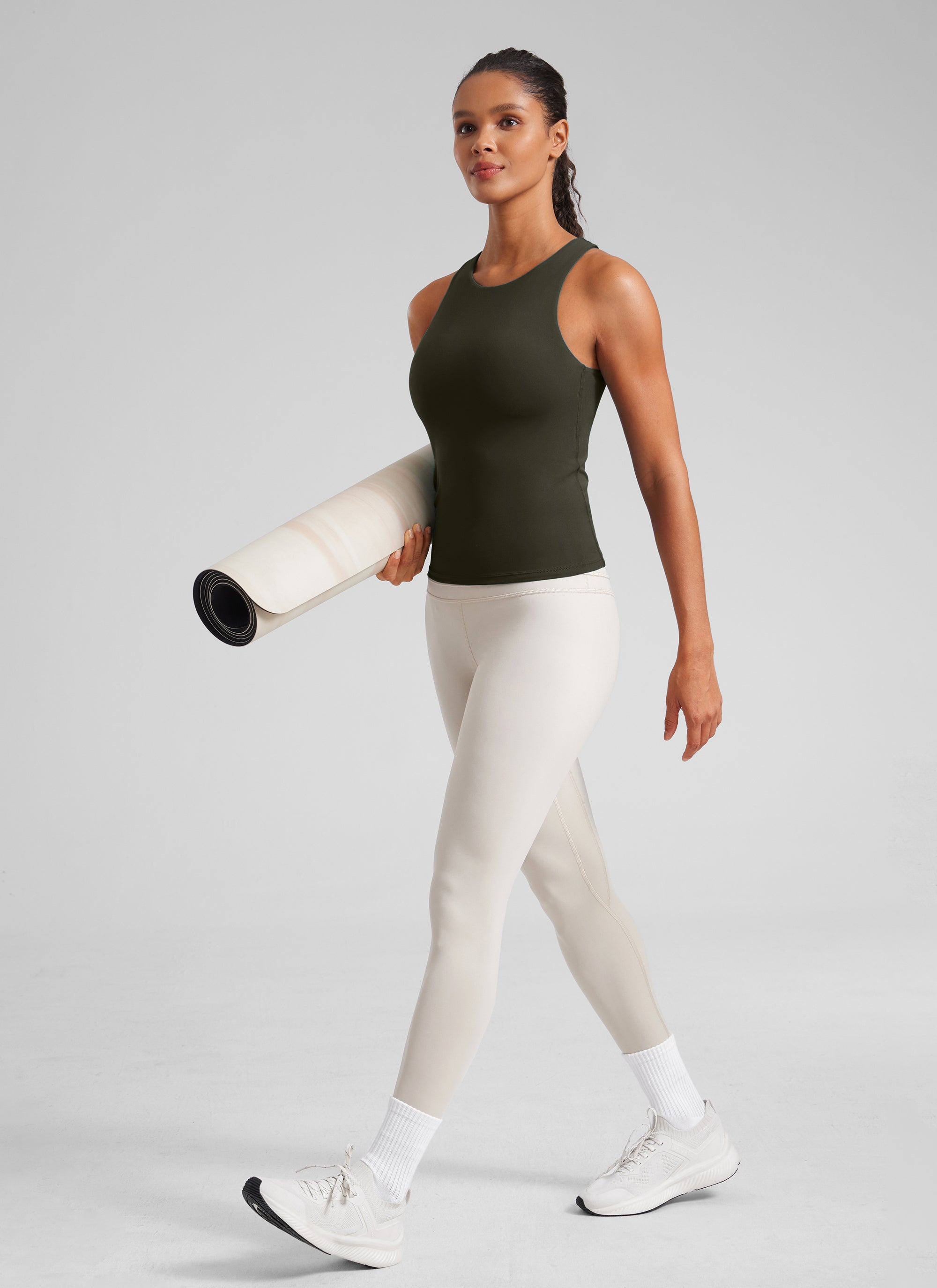 Butterluxe Built in Bra Scoop Neck Tank
