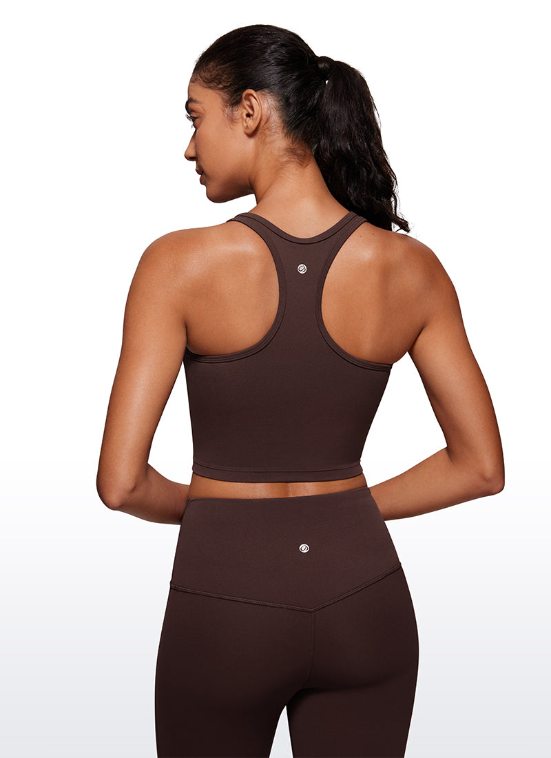 CRZ YOGA Women's Yoga Low support Butterluxe Scoop Neck Bra