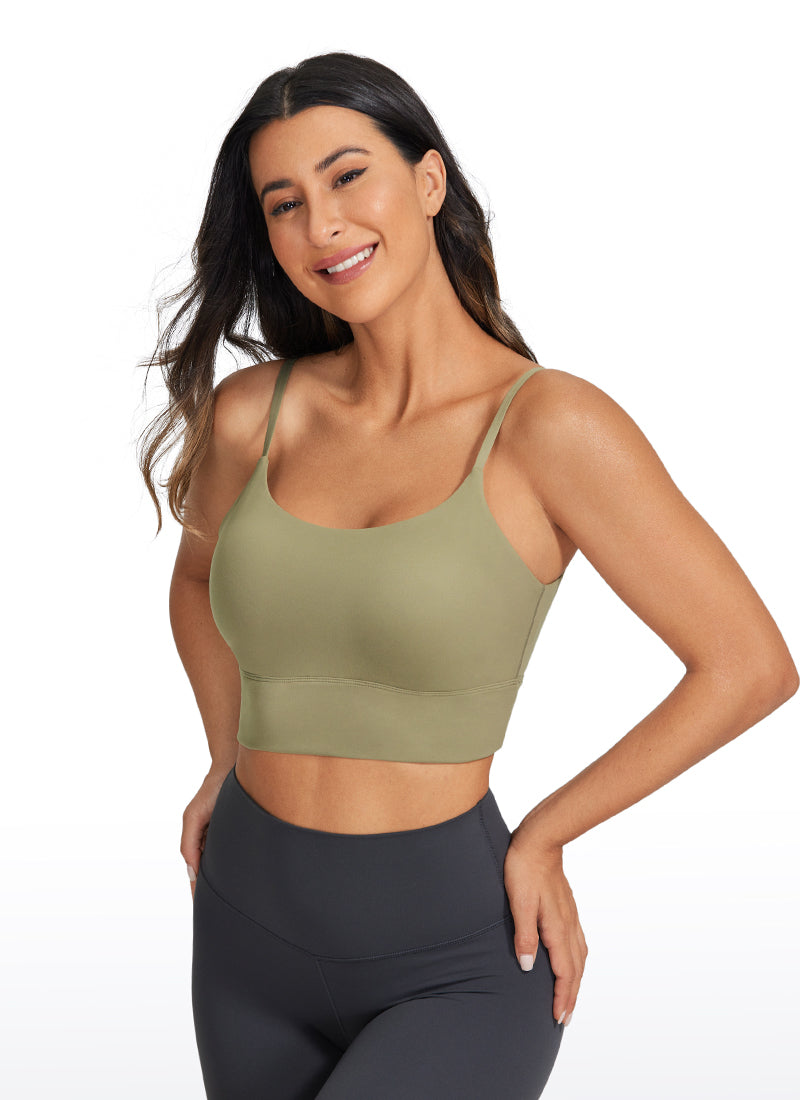 Brushed Nakedfeel Longline Bra Adjustable