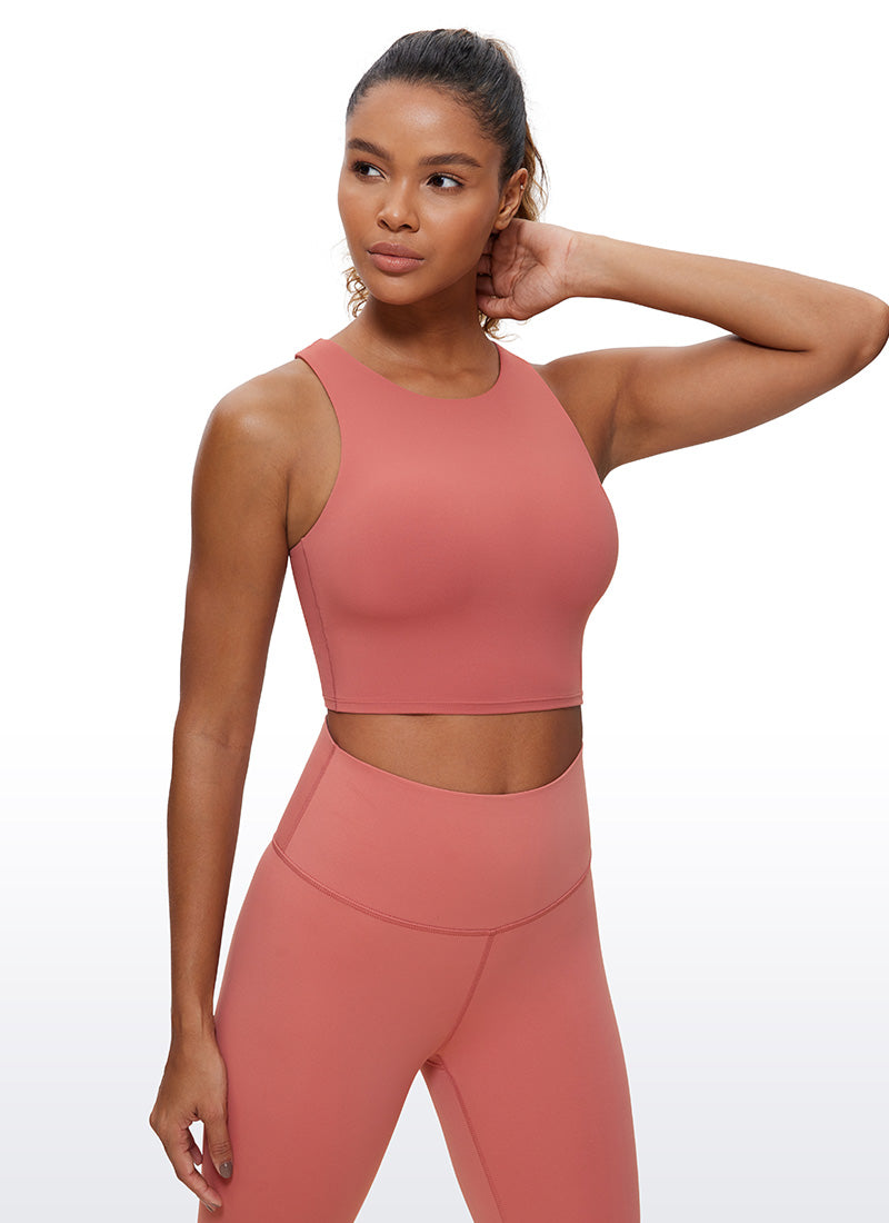 Butterluxe High Neck Racerback Tank