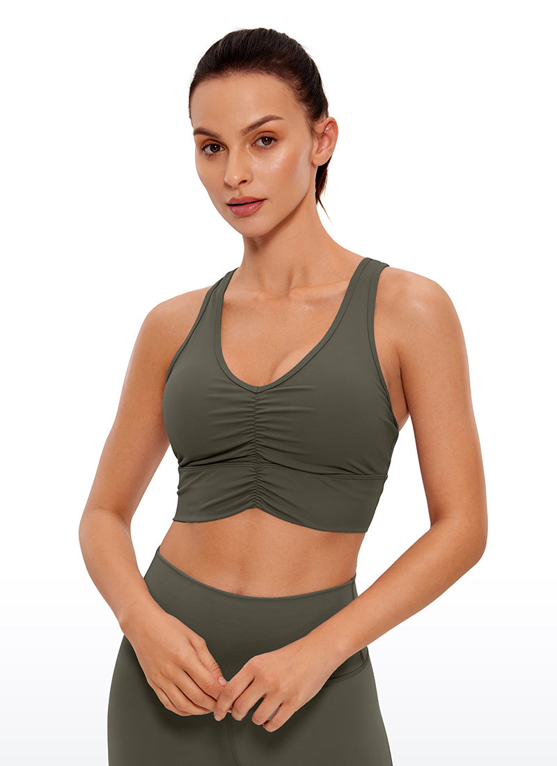 Ulti-Dry Ruched V-Neck Bra