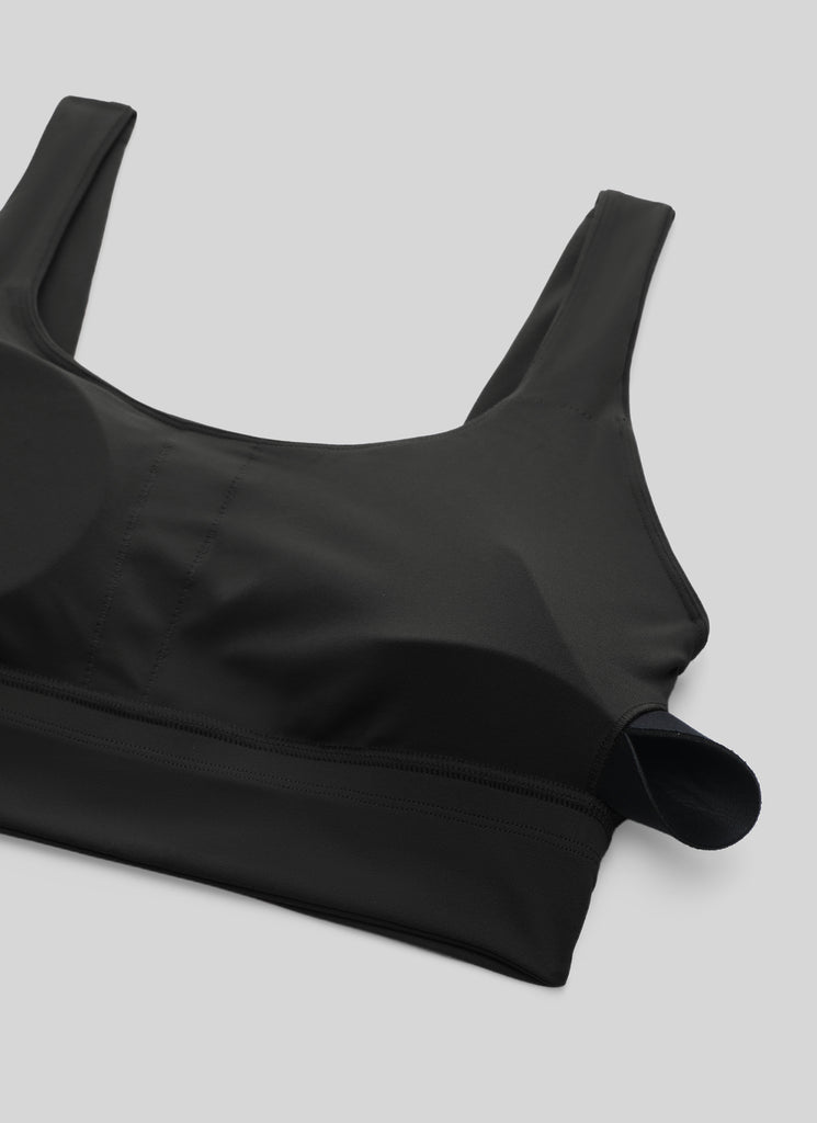 CRZ YOGA Women's Yoga Low Support Butterluxe Sport Bra U Back Longline Black