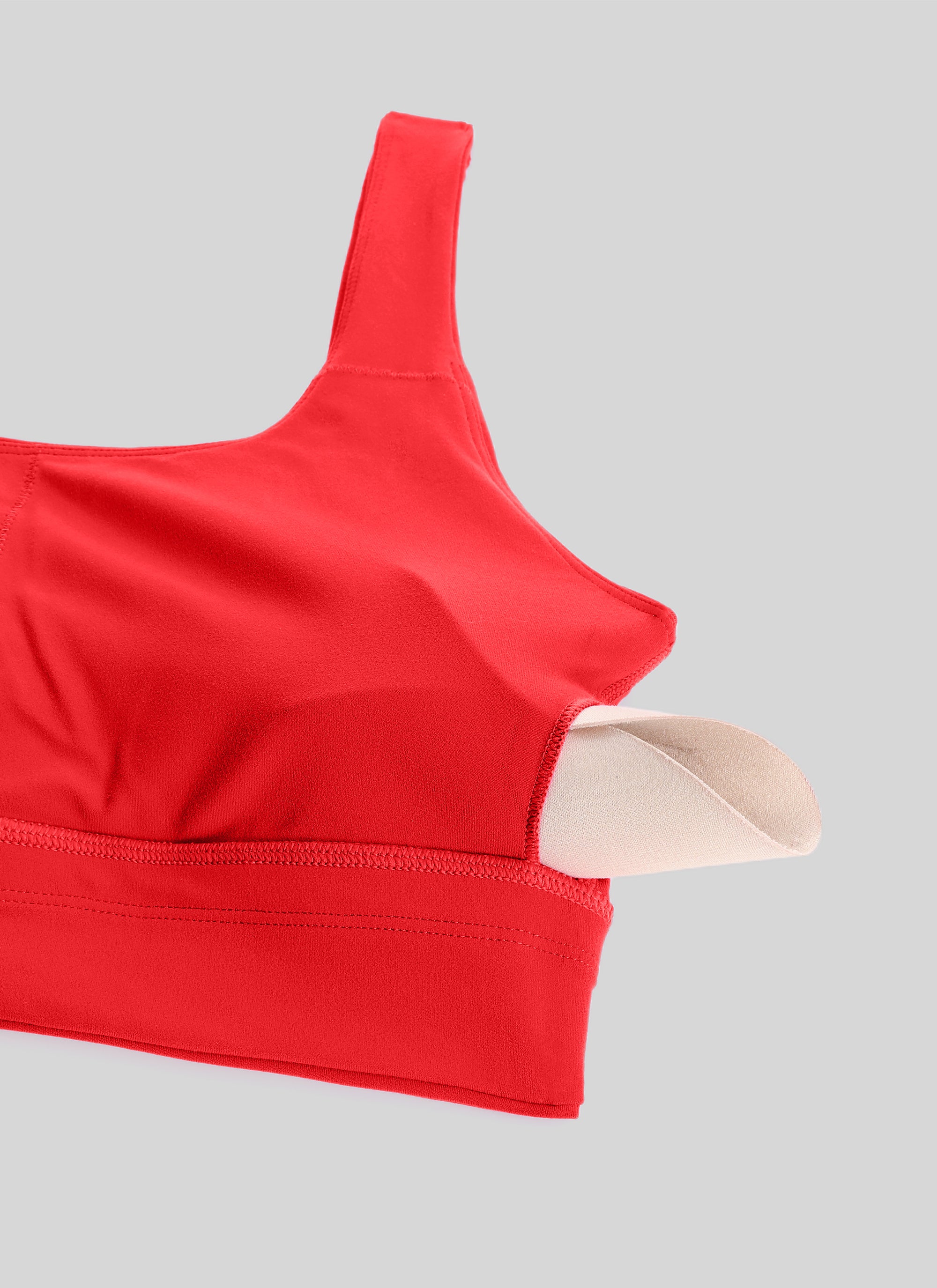 CRZ YOGA Women's Yoga Low Support Butterluxe Sport Bra U Back Longline Deep Red