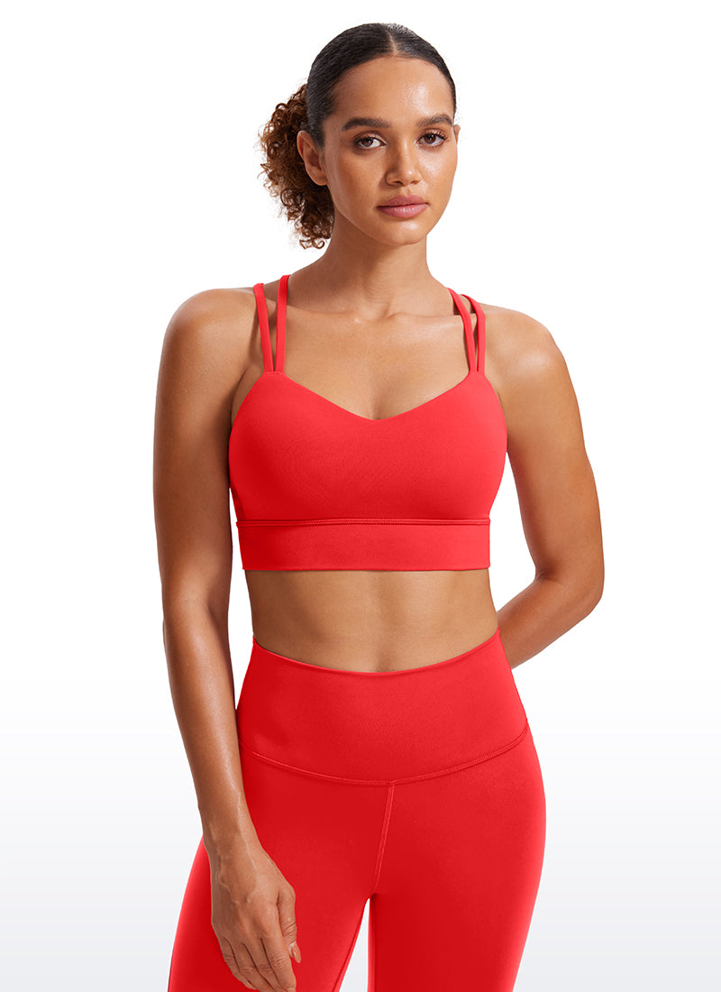 Butterluxe Molded Cups Sports Bra Criss Cross