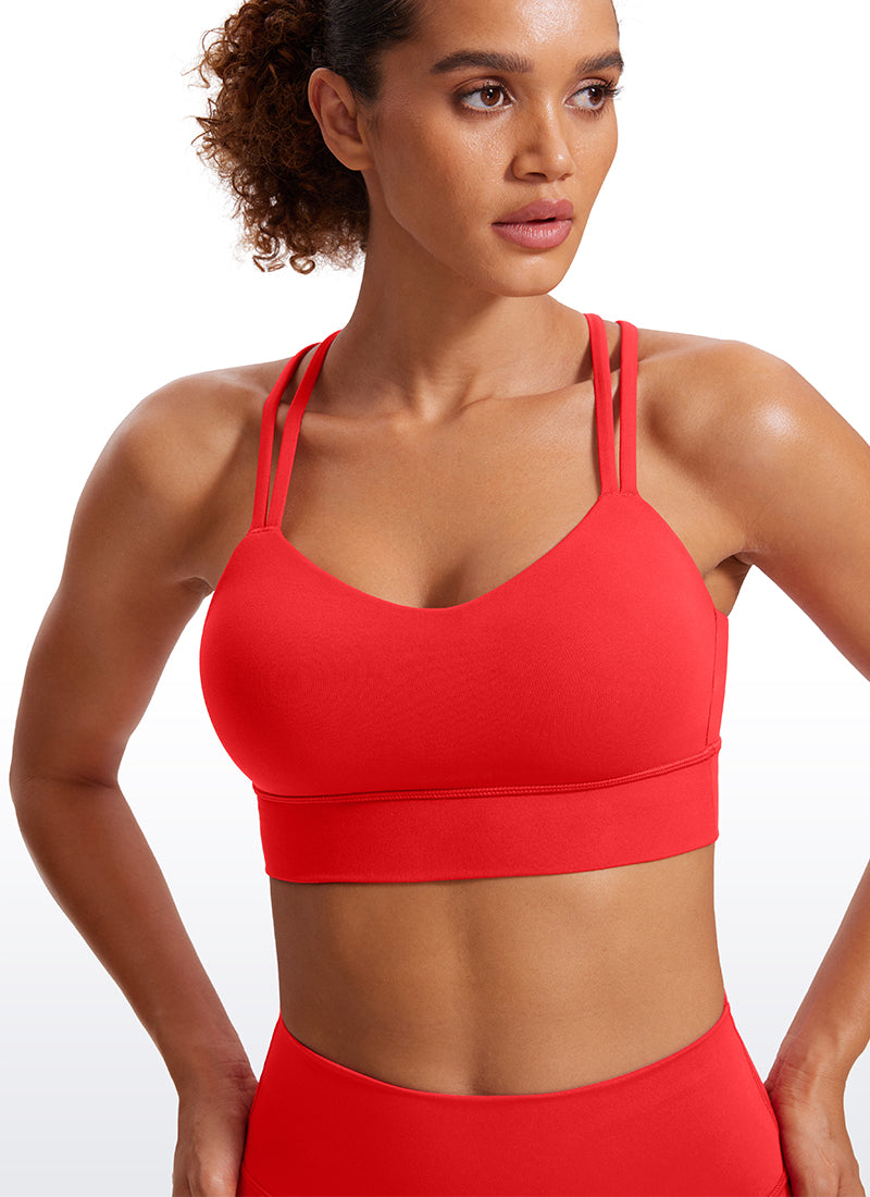 Butterluxe Molded Cups Sports Bra Criss Cross