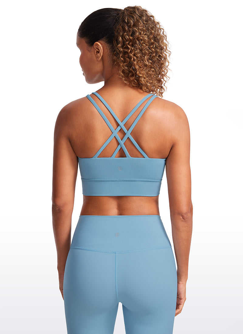 Butterluxe Molded Cups Sports Bra Criss Cross