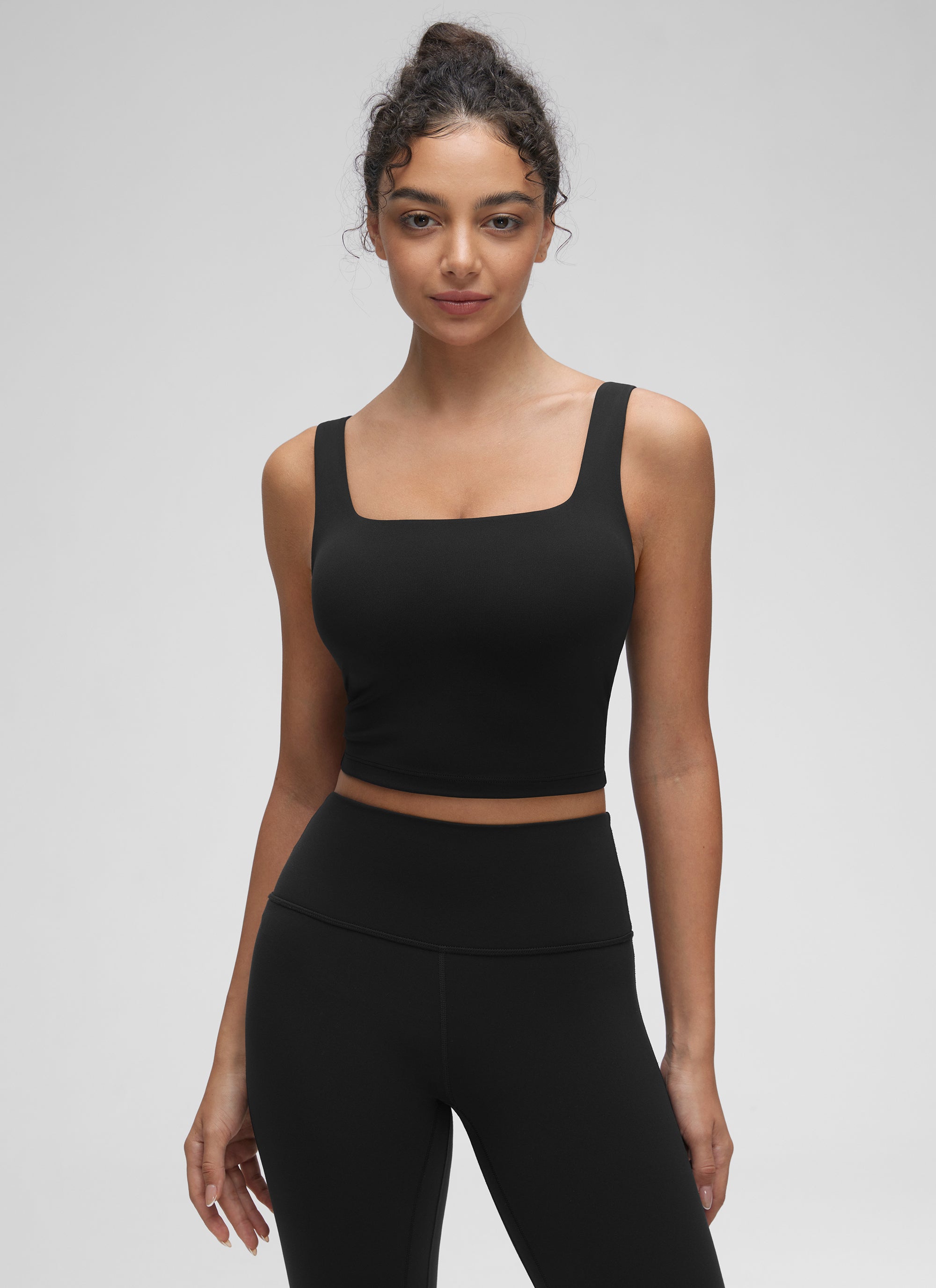 CRZ YOGA Women's Yoga Low Impact Butterluxe Longline Bra Square