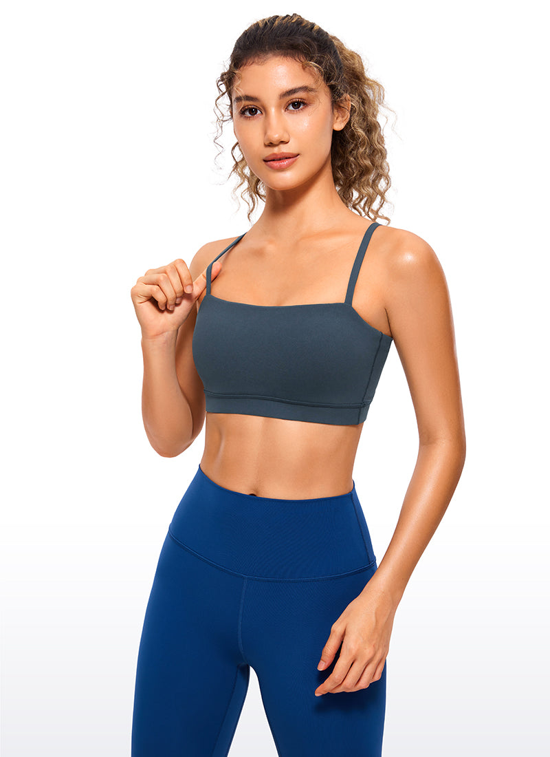 Butterluxe Adjustable Spaghetti Thin Strap Sports Bra