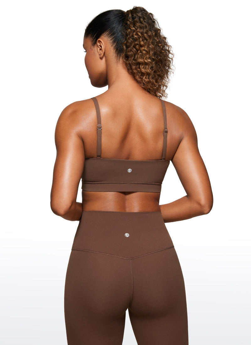 CRZ YOGA Womens Butterluxe Adjustable Spaghetti Thin Strap