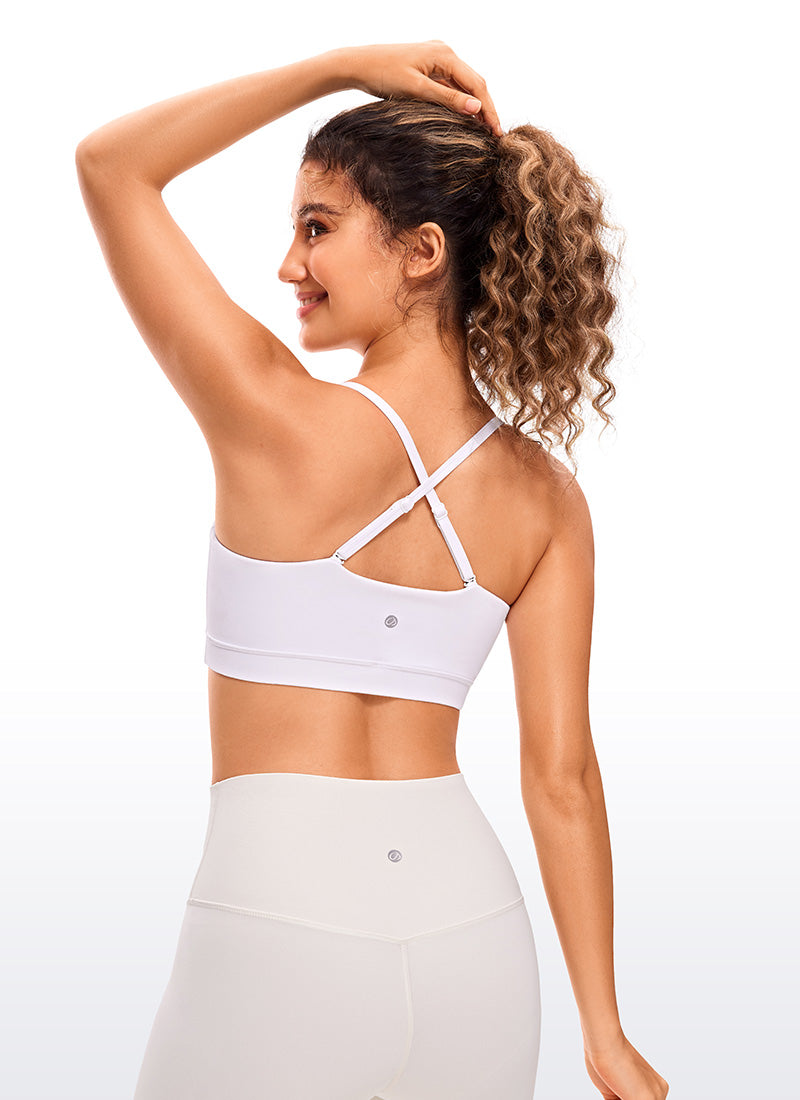 Butterluxe Adjustable Spaghetti Thin Strap Sports Bra