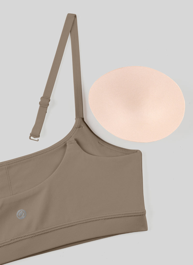 CRZ YOGA Womens Butterluxe Adjustable Spaghetti Strap Scoop Neck Bra Wild Indigo