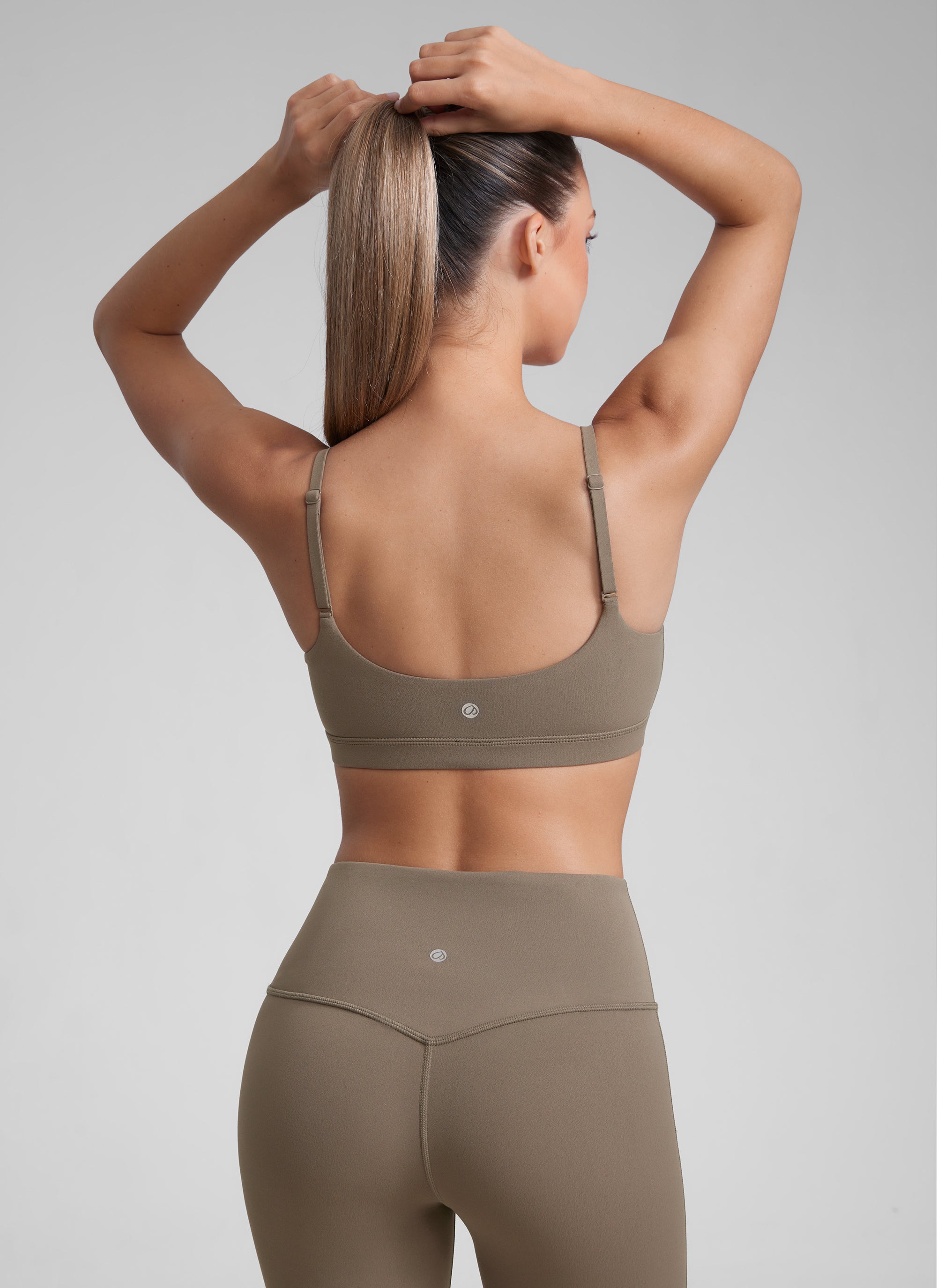 CRZ YOGA Womens Butterluxe Adjustable Spaghetti Strap Scoop Neck Bra Wild Indigo