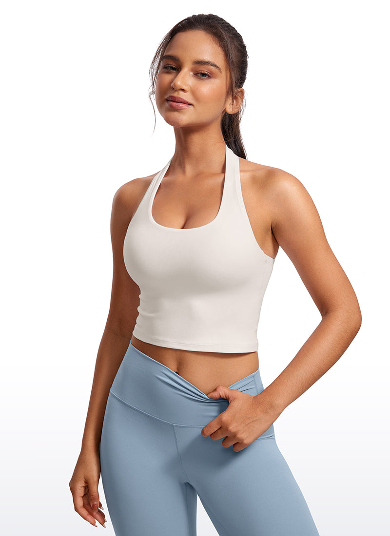 Butterluxe Halter Built-in Bra Tanks