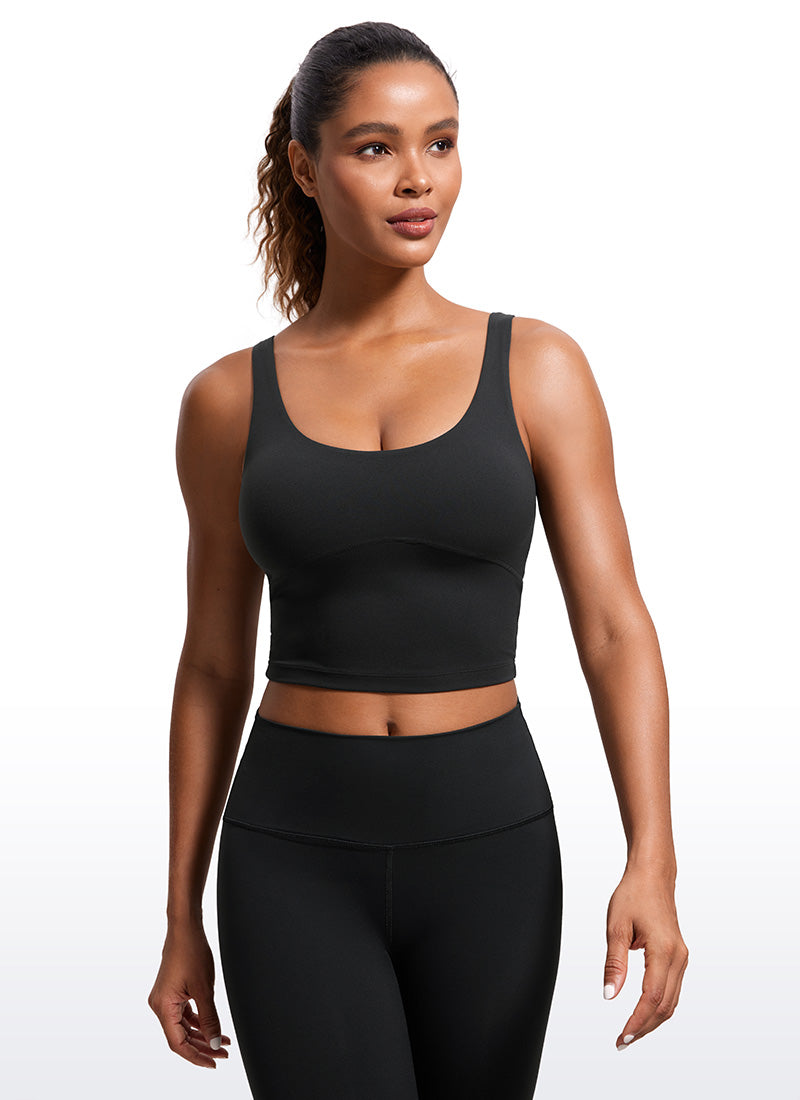 Butterluxe U Back Longline Built-in Bra Tanks