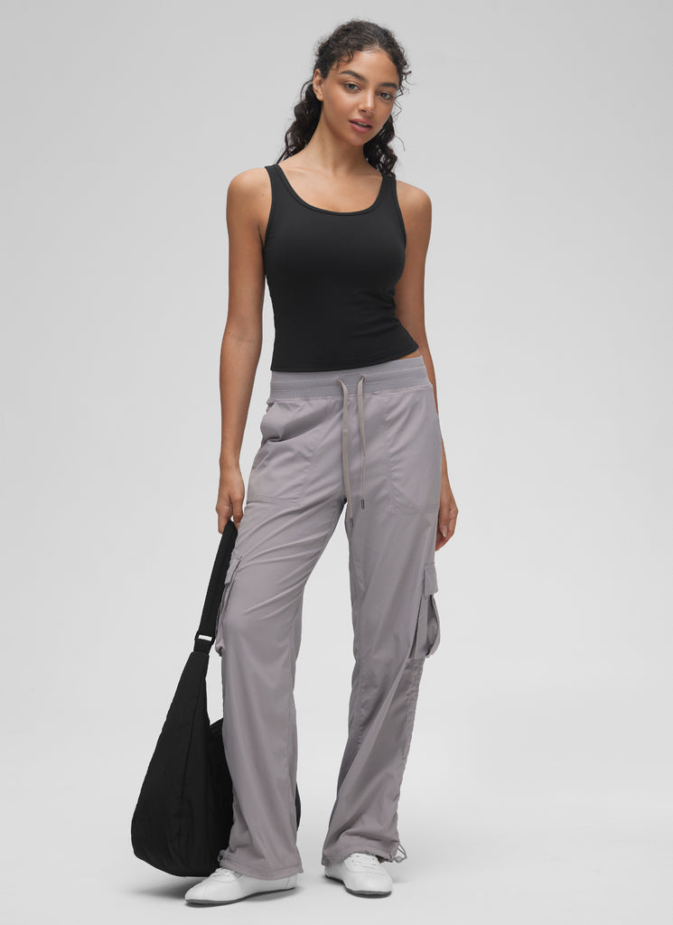 CRZ YOGA Women's Yoga Butterluxe Tight Fit Tank Tops Racerback Black