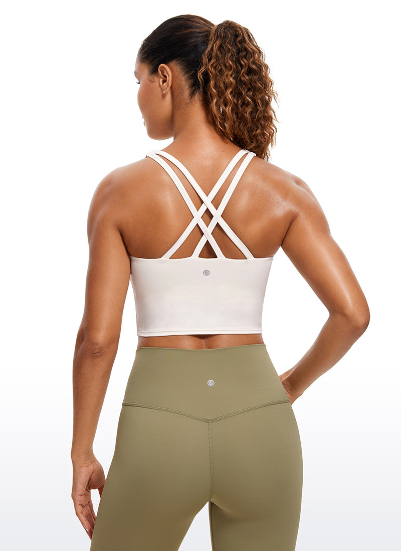 Butterluxe Criss Cross Back Built-in Bra Tanks