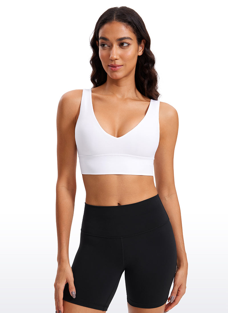 Butterluxe Deep V Neck Longline Sports Bra