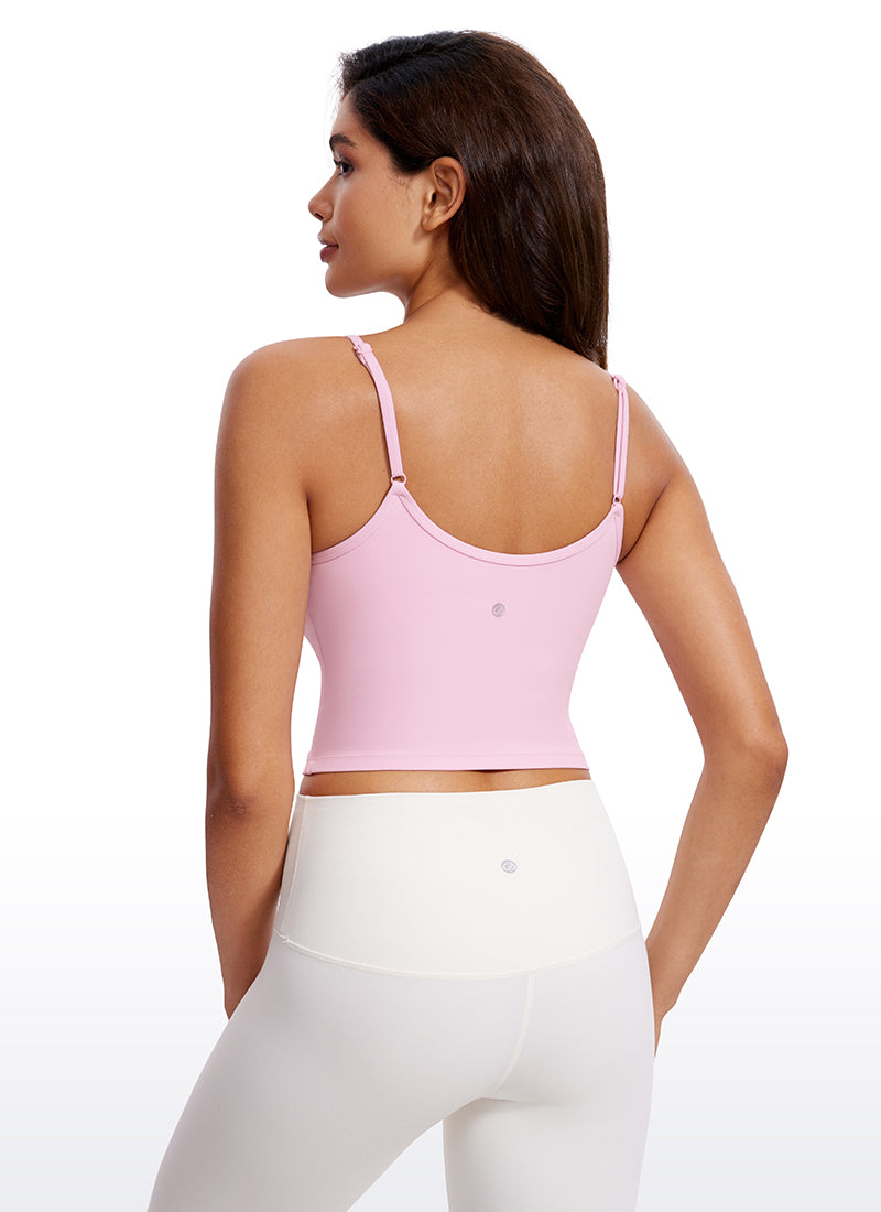 CRZ YOGA Butterluxe Womens V Neck Longline Yoga Padded