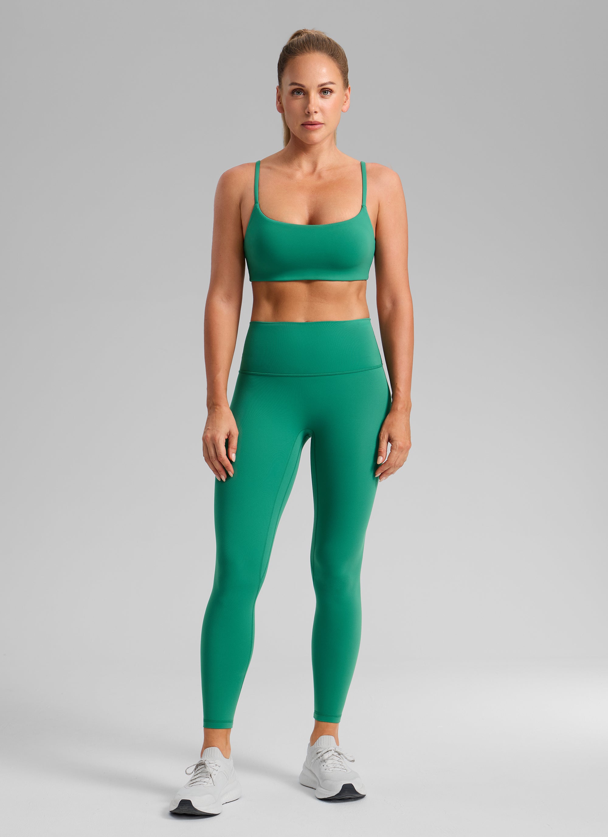 CRZ YOGA Womens Butterbreeze Spaghetti Strap Scoop Neck Sports Bra