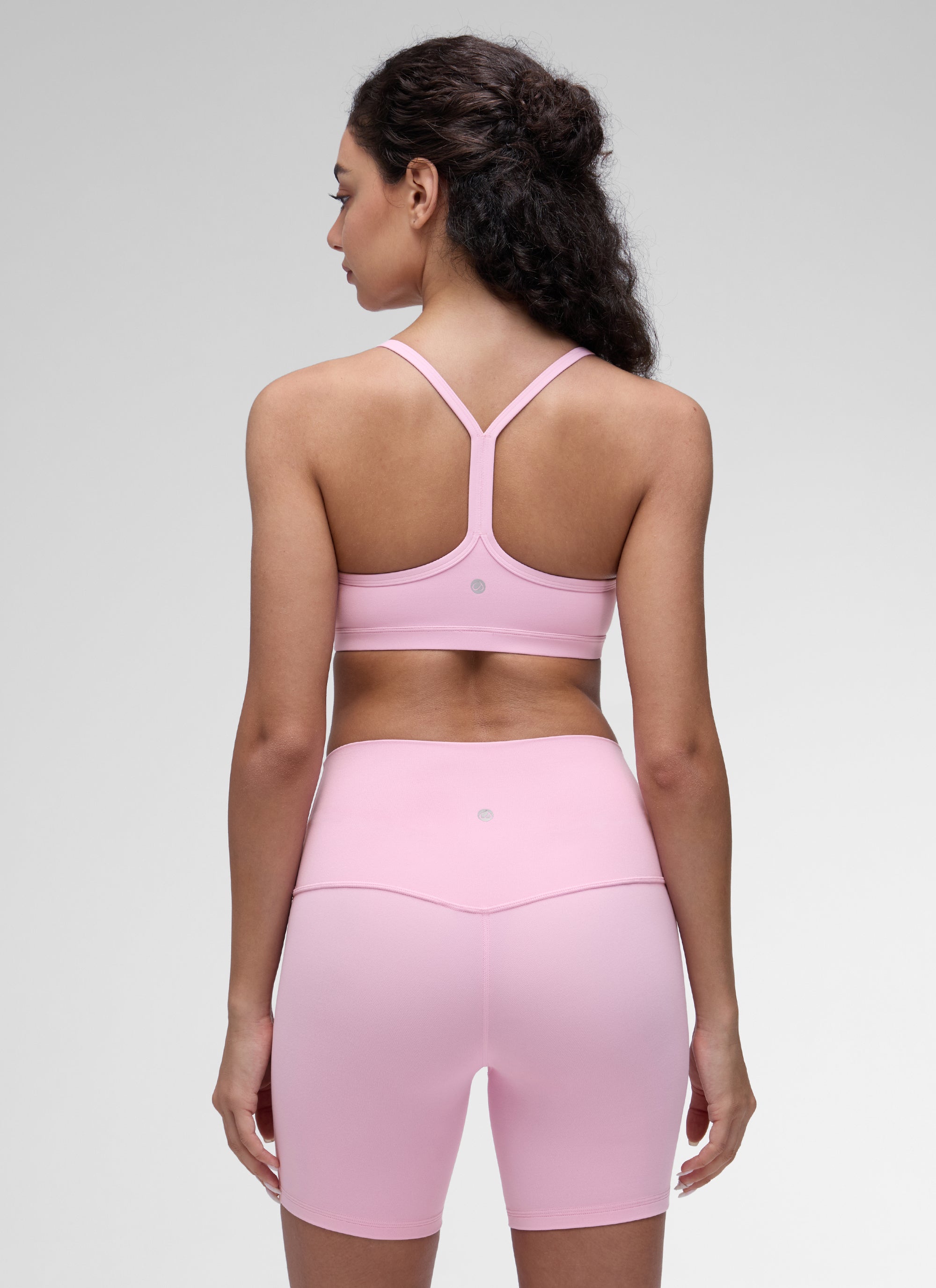 CRZ YOGA Butterluxe Womens Ruched V Neck Yoga Padded Sports Bra Deep Red