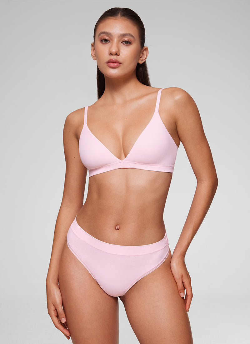 Softhold Double Lined Triangle Bralette Adjustable