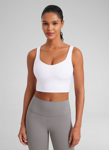 ORGANIC COTTON CUPRA FLOW サイズ2 CRZ YOGA Women's Yoga Molded Cup Butterluxe Longline Bra V Neck