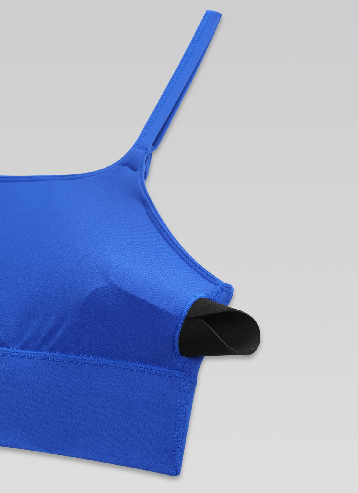 CRZ YOGA Women's Butterlift Yoga Longline Built in Bra Sports Bra Royal