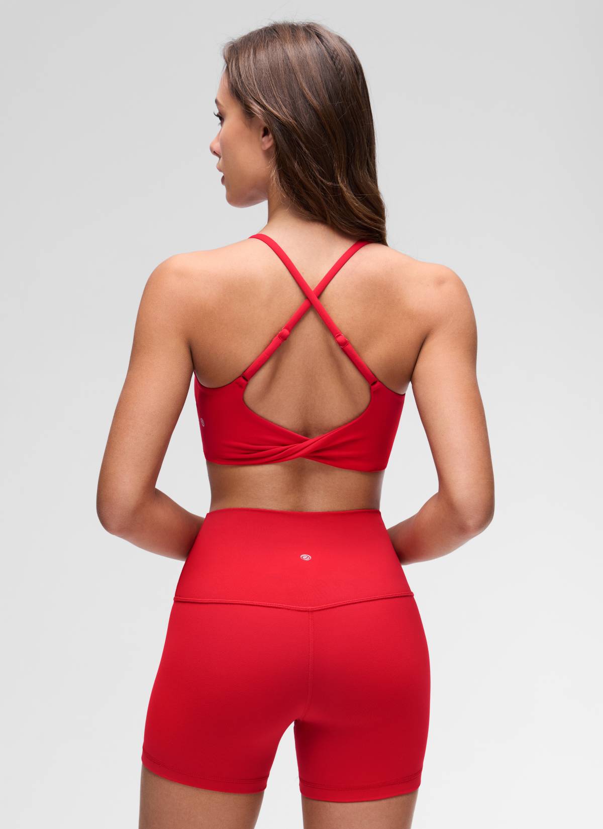 CRZ YOGA Women's Butterluxe Yoga Scoop Neck Twist Cross Back Sport