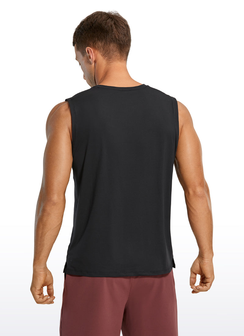 Stretch Quick Dry Tank Tops Crewneck