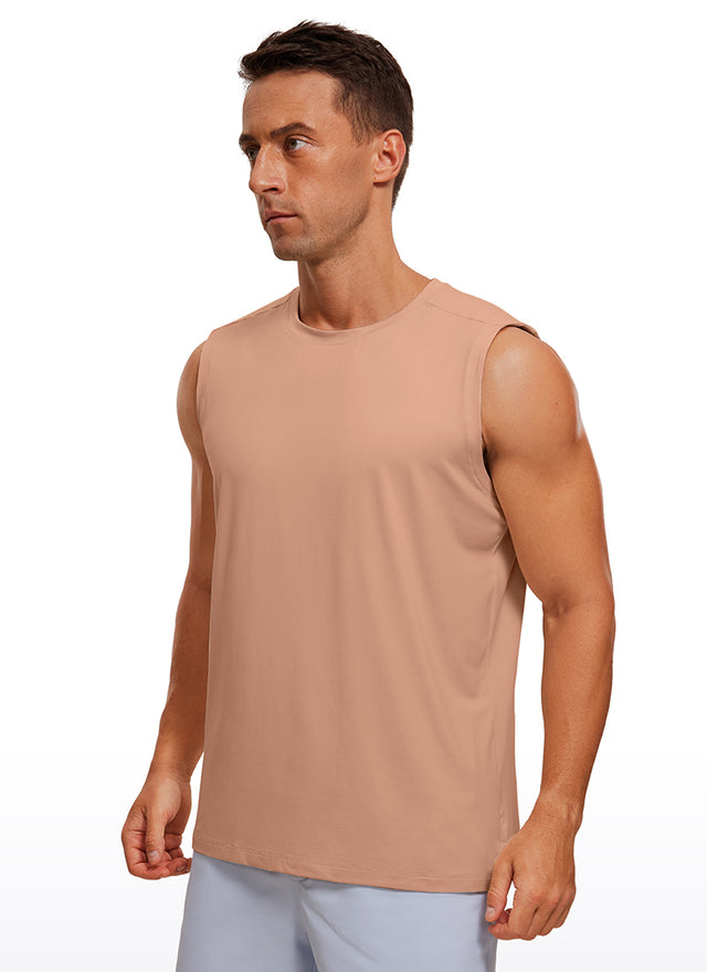 Stretch Quick Dry Tank Tops Crewneck