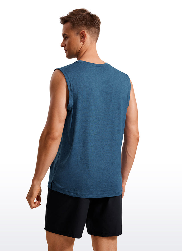 Stretch Quick Dry Tank Tops Crewneck