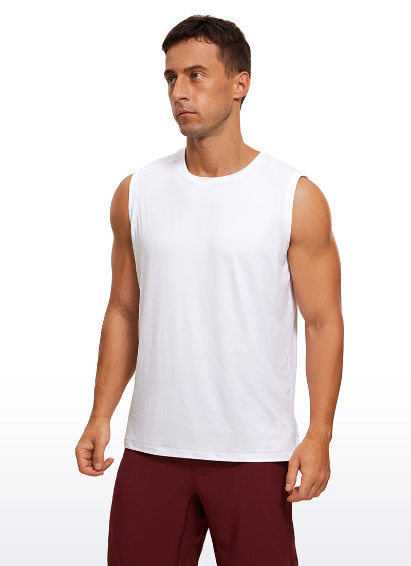 Stretch Quick Dry Tank Tops Crewneck