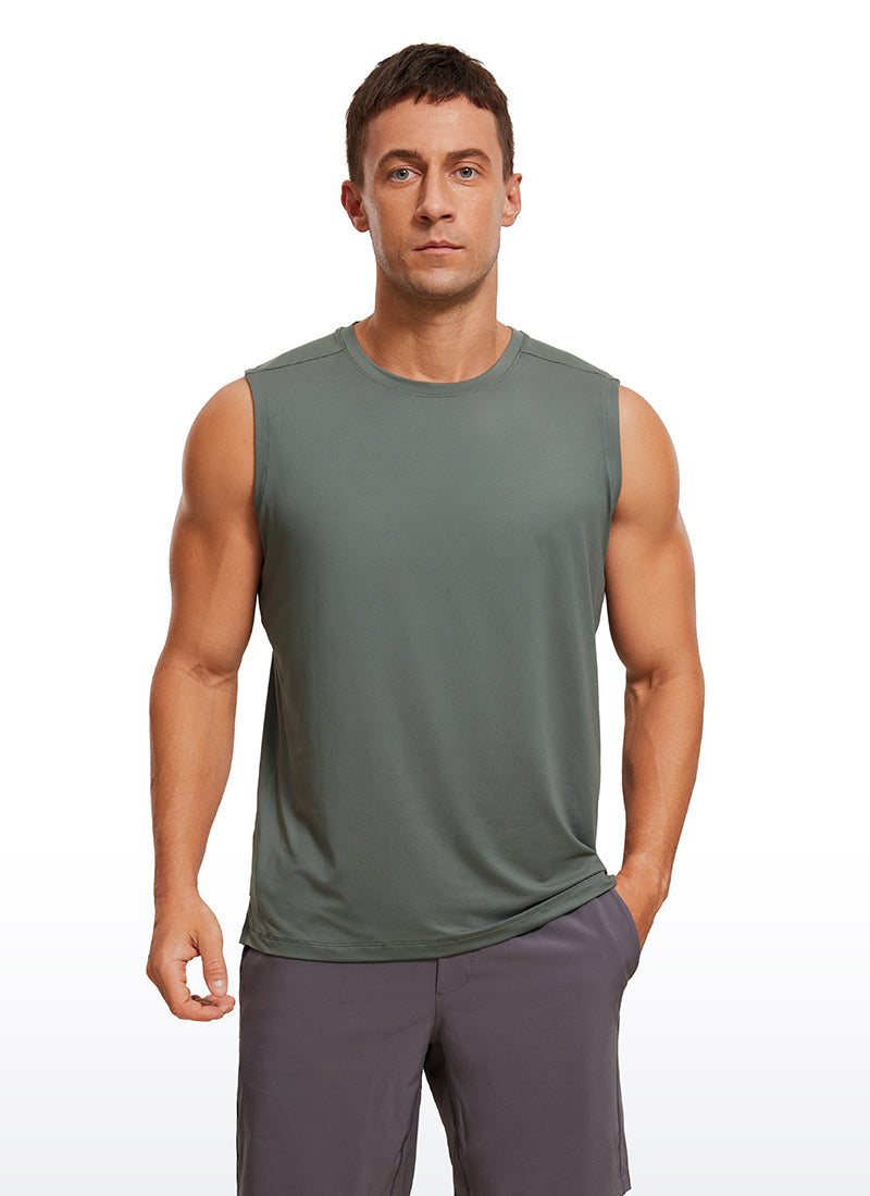 Stretch Quick Dry Tank Tops Crewneck