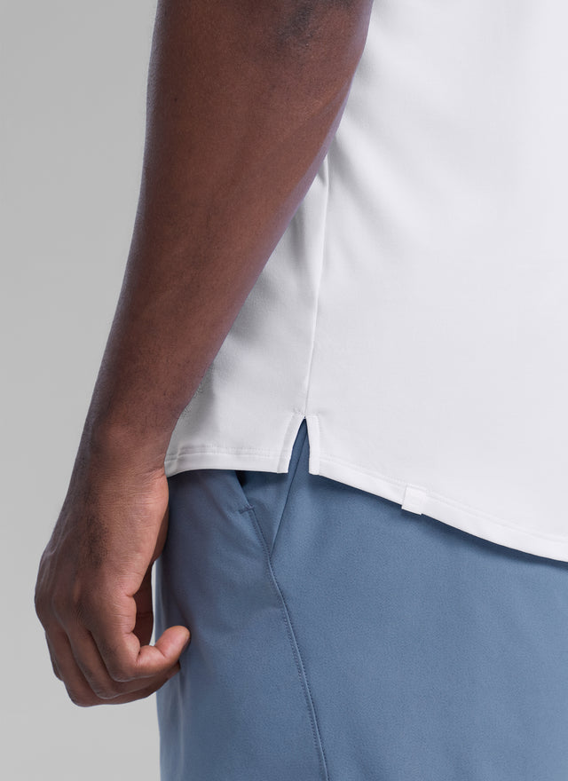 CRZ YOGA Men's Train Classic Fit Quick Dry Sleeveless Tank White