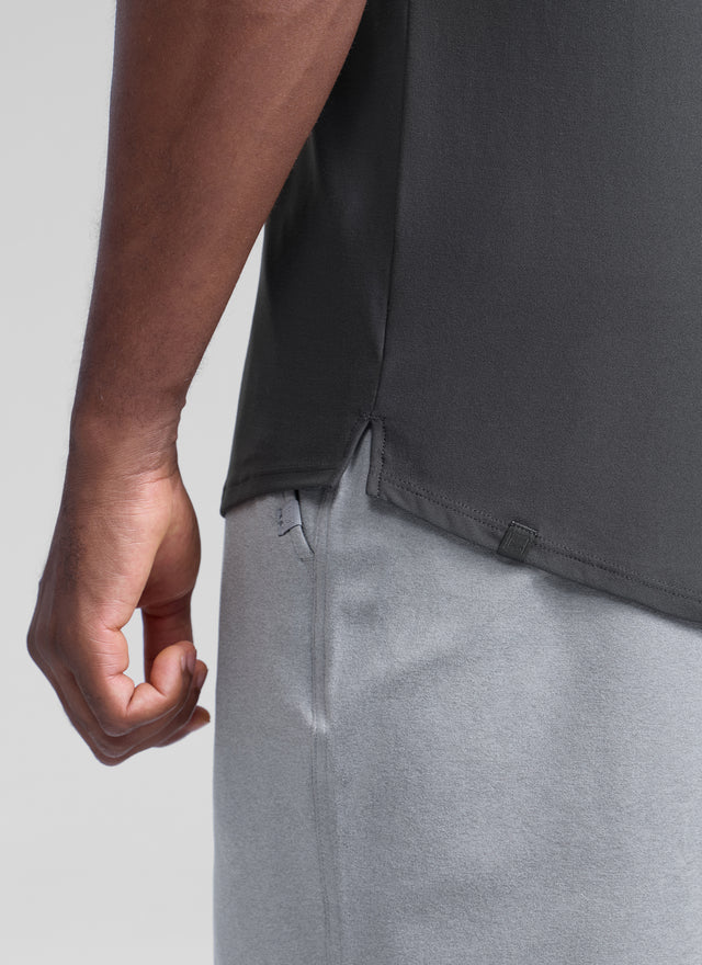 CRZ YOGA Men's Train Classic Fit Quick Dry Sleeveless Tank Mysterious Grey