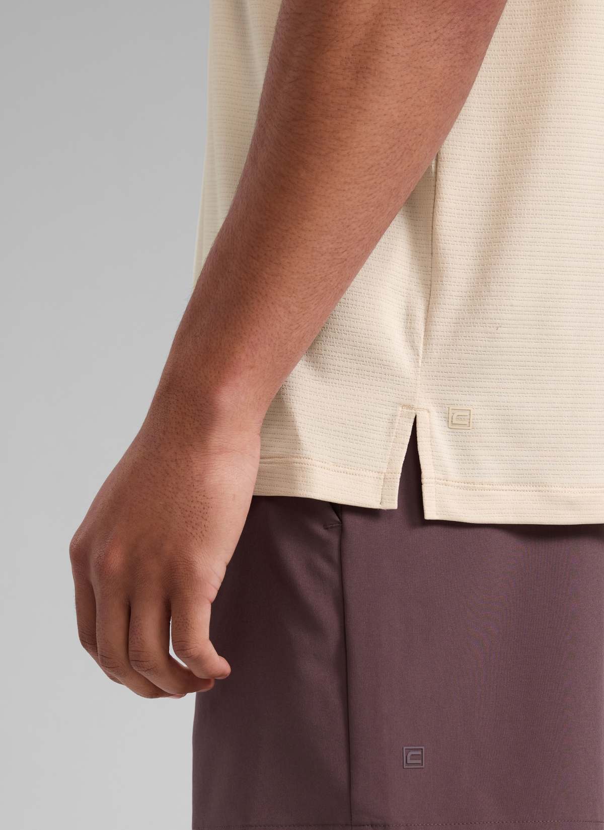 CRZ YOGA Man's Lightweight Training Side Slits Narrow Shoulder Tank White Opal